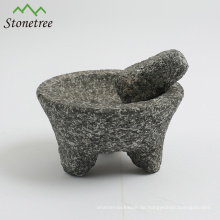 Mexikanischer Granit-Molcajete-Großhandel für Kräutergewürzmühle